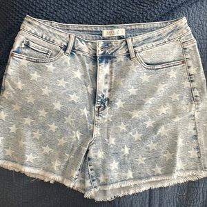 Women’s Judy Blues star Jean shorts. Highrise